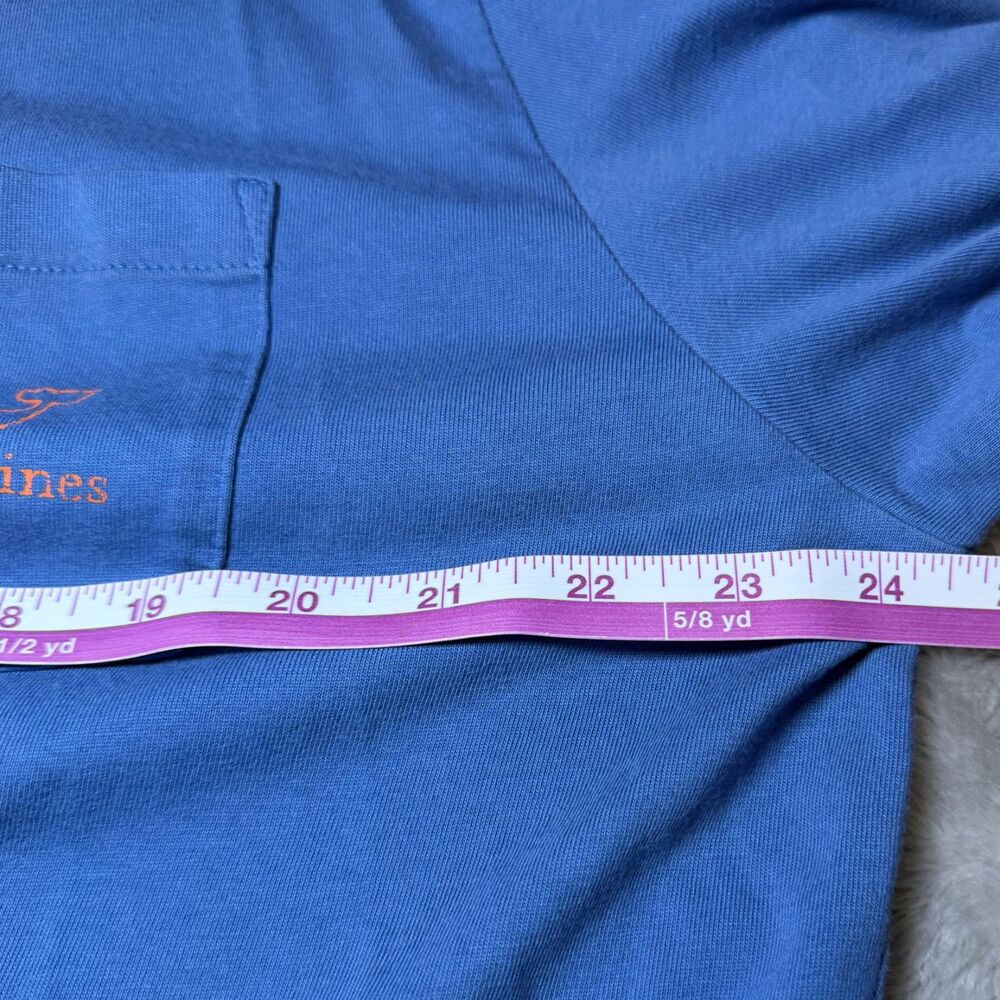 Vineyard Vines Mens Size Large Lot of 2 Long Sleeve Pocket T-Shirt Blue Casual - Picture 8 of 16